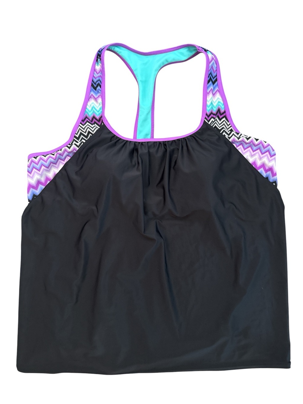 ZeroXposur 2 in 1 Tankini Swim Top Size 22W